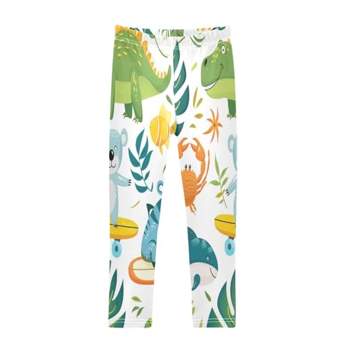 Toddler Girls Leggings Printed Yoga Pants Leggings Koala Dinosaur for Kids