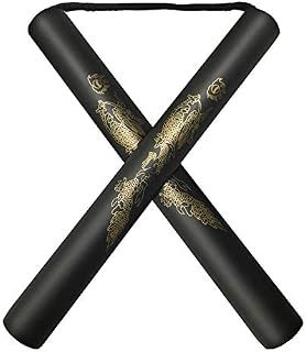 Beyck Nunchuck,Safe Foam Rubber Training Nunchucks/Nunchakus (Black-Single)