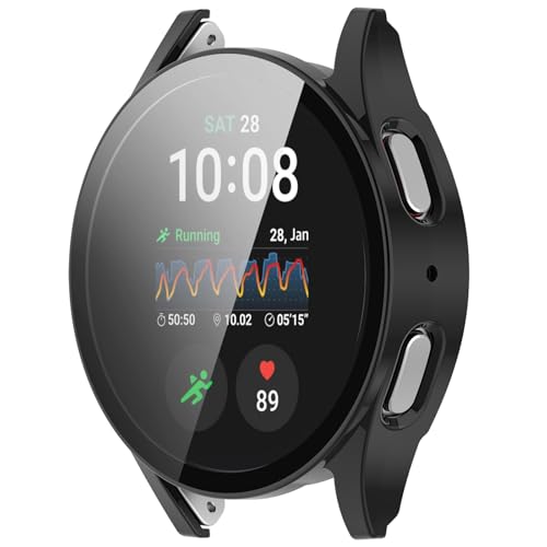 Image of Oboe Screen Protector PC Case 44mm Cover 'Compatible with' Samsung Galaxy Watch 7 44mm Watch (Black) [Watch NOT Included]