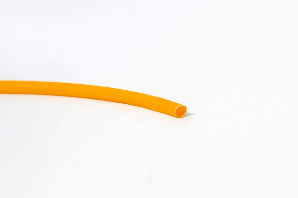 Hilltop Orange Hsp1 Heat Shrink Tubing Flame Retardant Sleeving 4.8Mm I/D - 2.4Mm I/D (5 Mtrs, )