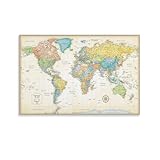 Photo Gallery redchamber rand mcnally - poster con mappa del mondo classica, stile retrò, stampa artistica da parete, decorazione artistica moderna per la casa, 30 x 45 cm Photo Gallery redchamber rand mcnally - poster con mappa del mondo classica, stile retrò, stampa artistica da parete, decorazione artistica moderna per la casa, 30 x 45 cm