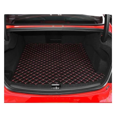 Tapis de coffre pour Volvo S60 2019-2025 sur mesure noir et rouge