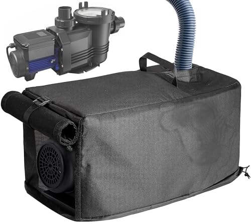 Adnee 3 Layers Pool Heat Pump Cover,24x11x11 Inch Waterproof Pool Heater Covers,Pool Motor Enclosure Blankets for Pump Outside Units Protection