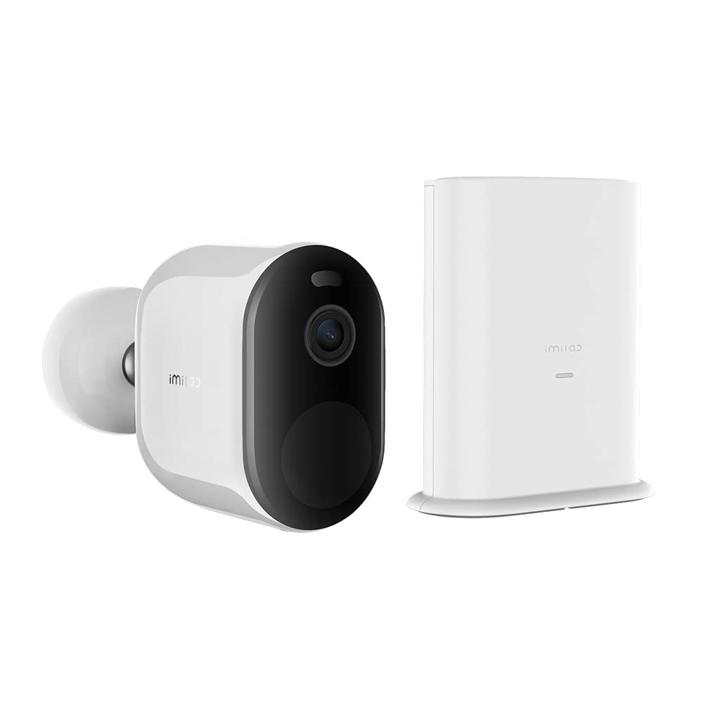 IMILAB Telecamera esterna senza fili solare a colori visione, PTZ Telecamera di sorveglianza 2.5 K con batteria incorporata, AI/PIR rilevazione umana, audio bidirezionale, Alexa/IP66, pannello solare