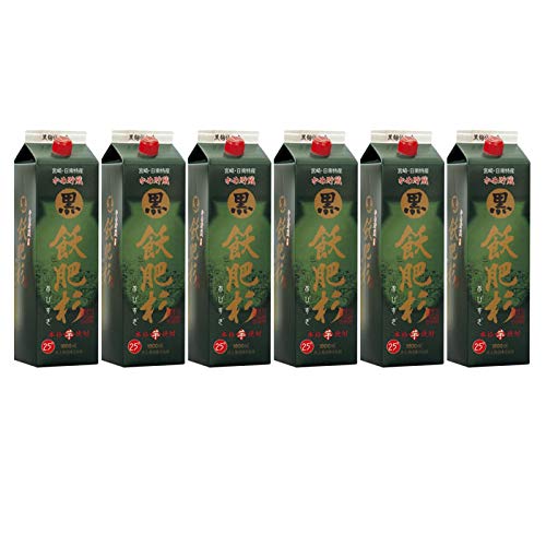 Amazon.co.jp: 芋焼酎 黒飫肥杉 25度 パック 1800ml 1.8L × 1ケース
