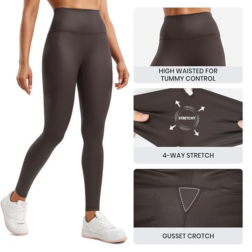 Image of CRZ YOGA Matte Faux Leather Leggings 28 inch