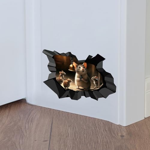 Vinilos Decorativos de Ratón 4 piezas 3D miniatura 4