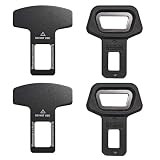 4er-Set Sicherheitsgurtadapter (schwarz), Sicherheitsgurt-Autozubehör, Sicherheitsgurtklemmenadapter, stoßdämpfend und einfach zu bedienen