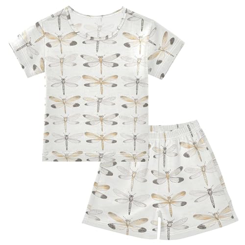 Dragonfly Pajama Set Pajamas Sleepwear Nightwear Loungewear Clothes Set B04042633