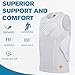 DGXINJUN Youth Padded Shirt Chest Rib Heart Guard Protector Kids Boys Girls Compression Vest Tank for Football Baseball Lacrosse Goalies Softball