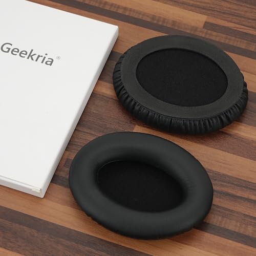 Almohadillas de repuesto para auriculares INFURTURE H1 GEEKRIA, cojines para los oídos, piezas de reparación (Negro) miniatura 4