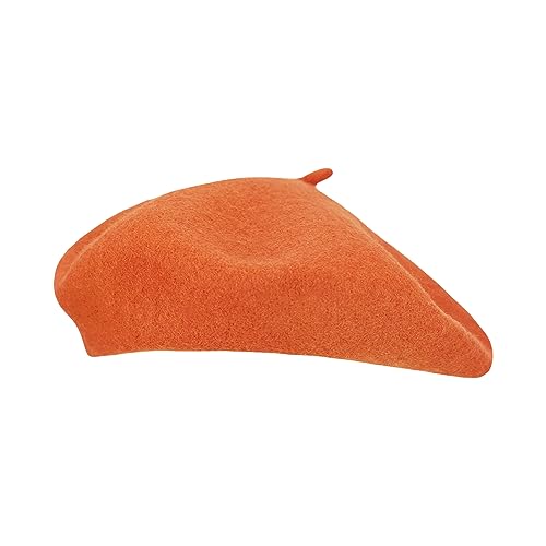 Image of Klong Women Wool Beret Hat French Style Solid Color