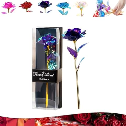 Forever Rose 24K Gold-Plated Purple Rose Cover