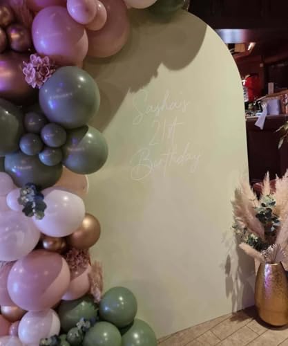 Image of 152Pcs Pink and Green Balloon Garland Arch Kit - Sage Green and Pink White Sand Gold Different Size Balloons for Girl Baby Shower Wedding Birthday Jungle Safari Woodland Party Decorations