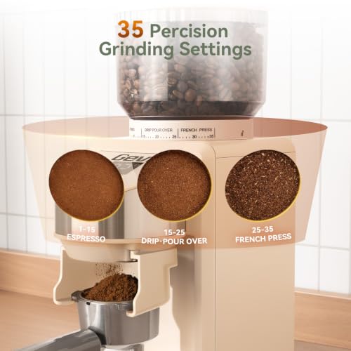 Image of Gevi Espresso Machine 20 Bar with Grinder, Professional Espresso Maker with 35 Precise Grind Settings Burr Coffee Grinders Combos, Super-Automatic Espresso Machines, Ideal for Coffee Lover