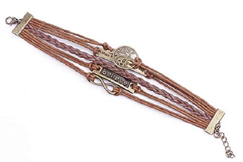 Harlorki Retro Vintage Handmade PU Leather Woven Rope Wristlet Bangle Wrist Band Hand Chain Charm Bracelet Fashion Jewelry4