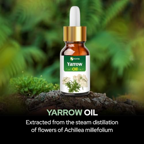 Image of Salvia Yarrow Oil with Dropper 100% Natural Pure Undiluted Uncut Essential Oil - 250ml