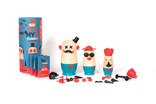 kipod Create Your own Funny Characters My 3 Yoshka Characters; a Fun Assembly kit for Children Aged 3+
