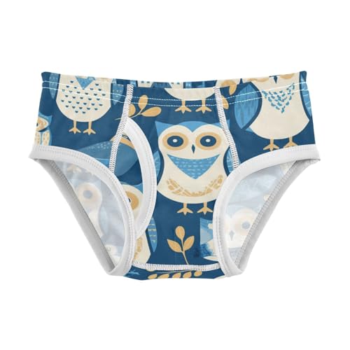 KLL Owl Bluoddler Boys' Cotton Athletic Underwear Breathable Children Panties