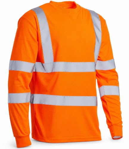 Blackrock Hi-Vis Long Sleeve T-Shirt, EN20471 Class 3 Certified Orange