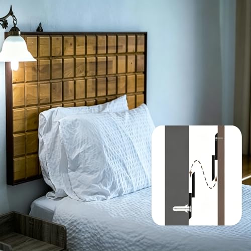 Image of 2pairs 11.8-Inch French Cleat Picture Hangers Aluminum Alloy Z Type Clips Wall Mounting Picture Frame Brackets for Panels Whiteboards Shelves Artworks Photos (Black)