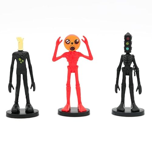 Dr.stone Siren Head Toys Action Figure(6Pcs),Model Doll Gift For Kids Halloween Thanksgiving Christmas Birthday Gifts (Black) #TOP1