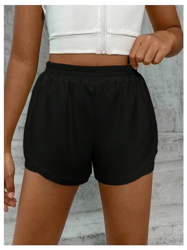 Floerns Girl's 2 in 1 Workout Running Athletic Tennis Butterfly Flowy Shorts4