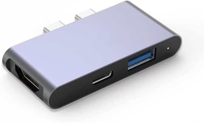 PULWTOPUSB HUB, 3 Port USB C Hub with HDMI4K60Hz, PD100W, USBA 3.0 for Laptop