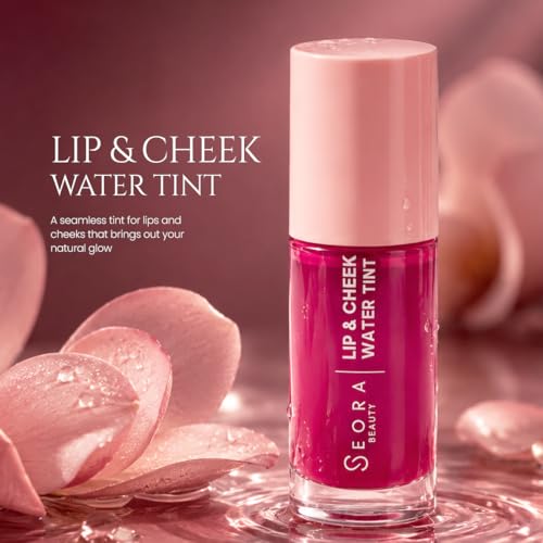 Image of Lip Tint Long Lasting Water Tint, Lip and Cheek Tint Cherry Shade - 6 ML | 24 Hour Wear, Long Lasting Liquid Blush & Lip Stain, Waterproof & Smudge Proof , Dewy Matte Finish