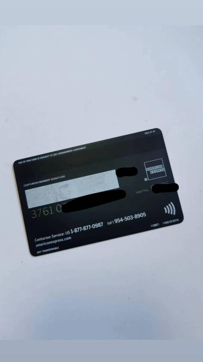 アメックス　ブラックカード 利用可能枠無し】アメックスのブラックカード「センチュリオン