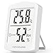 Hoyiours Termometro Ambiente Interno, Igrometro Termometro con l'Icona di Conforto,Monitor di Temperatura e umidità per Ufficio, Casa, Garage,Stanza del Bambino (Bianco)