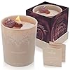 Luxurycrystalcandleforwomenvelvetrosepatchouliscentedaromatherapycandlemanifestationcandlewithstrawberryandclearquartzcrystals74oznaturalcoconutsoywaxwoodwickcandles  Urban Country Home Decor Luxury crystal candle for women velvet rose patchouli scented aromatherapy candle manifestation candle with strawberry and clear quartz crystals 74oz natural coconut soy wax wood wick candles  urban country home decor