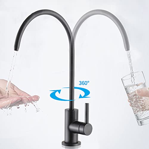 Robinet d'eau potable noir 360 à osmose inverse pour un débit fluide - 4