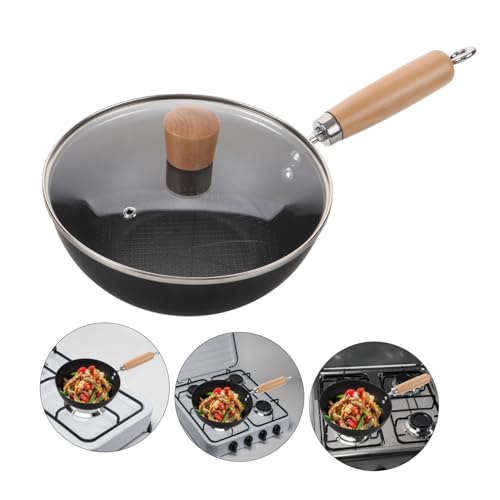 Sartén Wok Pequeña de Hierro Forjado con Tapa miniatura 7