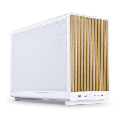 LIANLI コンパクトPCケース A3-mATX-WD White 木製フロントパネル 容量26.3リットル Micro ATX/Mini-ITX規格対応 360mmラジエーター搭載可能 ATX/SFX/SFX-L電源対応 日本正規代理店品