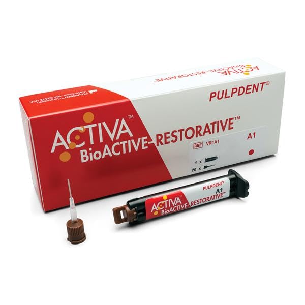 Pulpdent Corp Pulpdent VR1A1 Activa BioACTIVE Universal Restorative Composite Syringe A1 8 Gm