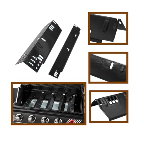 Image of SafBbcue DGH450CRP Heat Plate and Grease Tray for Dyna Glo Grill Replacement Parts 4 Burner DGH450CRN-D DGH450CRP-D DGF451CRP 70-02-615 70-02-423