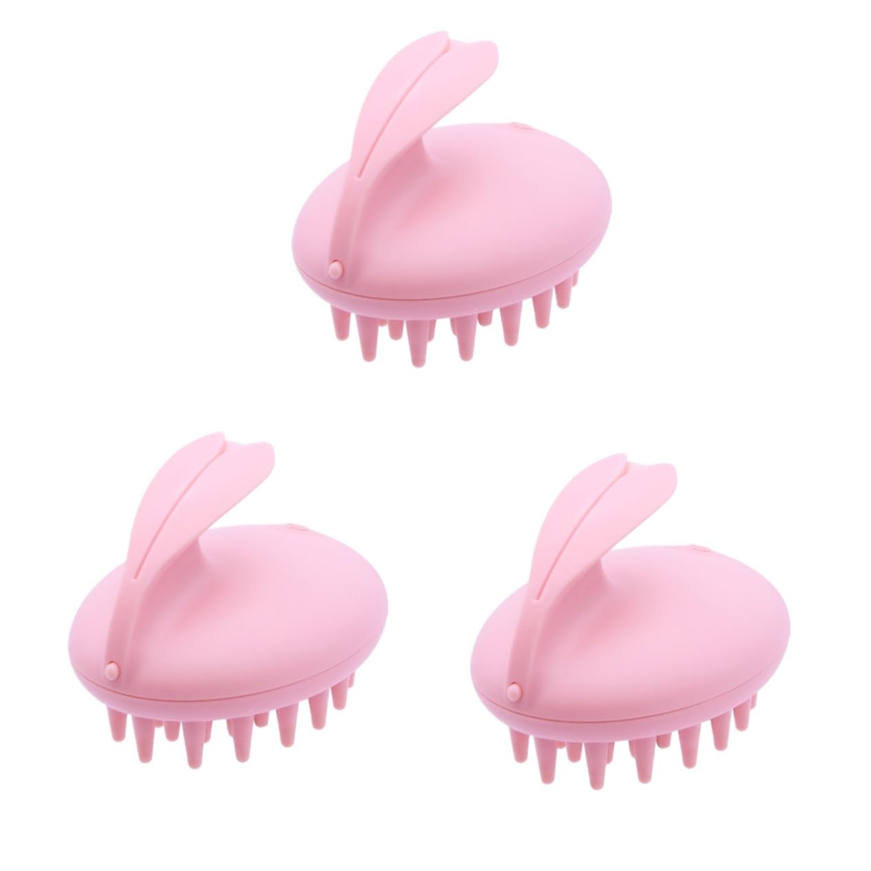 FRCOLOR 3 Pz Spazzola Per Per La Doccia Spazzola Massaggiatrice Per Cuoio Capelluto Per La Del Cuoio Capelluto Per Shampoo Massaggiatore Rosa Impermeabile
