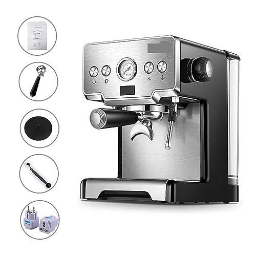 GLJTUO Home 15Bar Kaffeemaschine Crm3605 Maker Espresso Halbautomatische Pumpe Typ Cappuccino Milch Blase – Bild 7