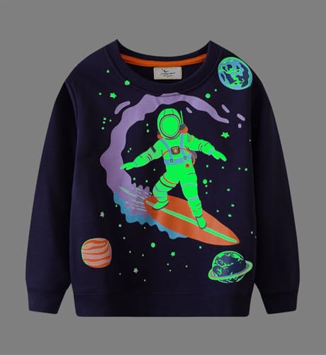 Boys Sweatshirts Casual Sweatshirts Cotton Sweatshirts Long Sleeve T-shirts Crew Neck Cartoon Tops for Boys-1273