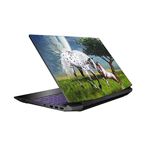 Autocollant HP Pavilion 15.6 dk0047TX Chevaux pour Ambiance Bureau Nature
