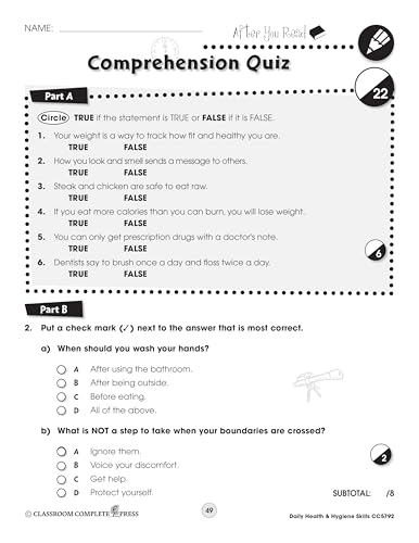 Daily Health & Hygiene Skills Gr. 6-12 - Classroom Complete Press (Life Skills Series) - Image 8
