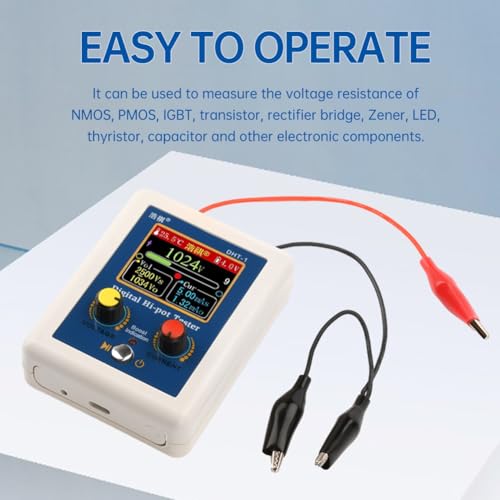 Testeur de haute tension numérique avec écran TFT 160x128 et interface multifonction Type-C