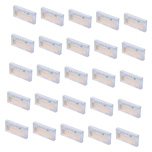 PRETYZOOM 25pezzi Scatole Vuote per Ciglia Finte di Natale Organizer per Ciglia Custodia Portaciglia Contenitori di Carta Portatili Scatola Portaciglia Natalizia