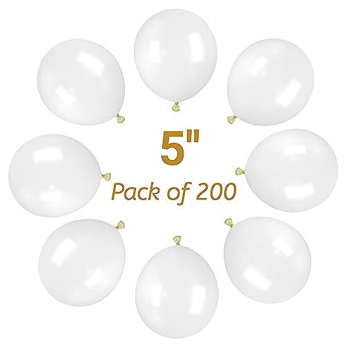 Image of 200pcs Clear Balloons 5 Inch Mini Transparent Latex Balloons