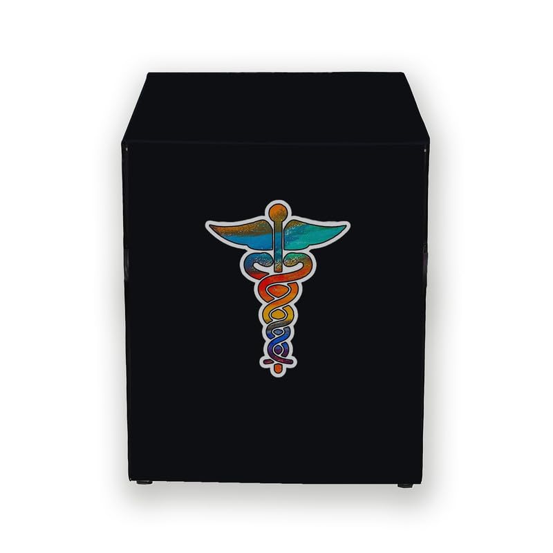 HIZING Waterproof washing machine cover Made for DECKER 8.0 Kg Fully-Automatic Front Loading ( Model, BXWD01280IN) Solid Black DR.SIGN print