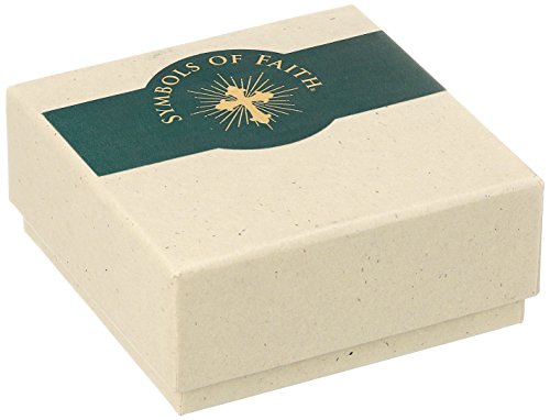 Symbols of Faith "Inspirations" 14k Gold-Dipped Jerusalem Cross Round Cuff Links3