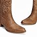 DREAM PAIRS Cowboy Boots for Women Cowgirl Western Boots Fashion Embroidery Stitched Chunky Heel Mid Calf Boots,Size 9.5,Tan,DWUMMB2504