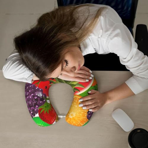 Almohada cervical de poliéster color negro tamaño único miniatura 6