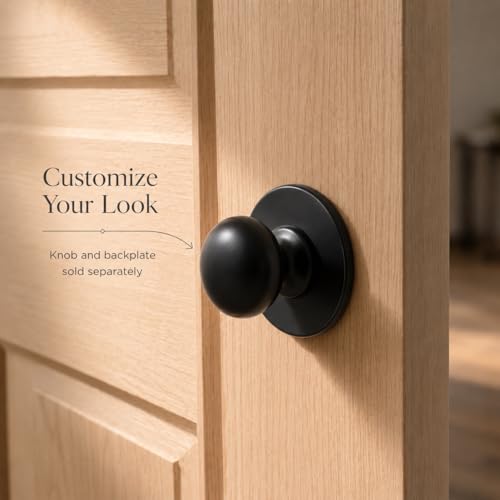 Image of trust4care 2-Pack Matte Black Wide Base Bifold Closet Cabinet Knobs Pulls